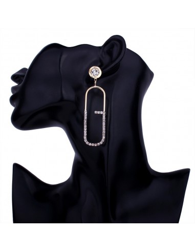 Boucles d'oreilles strass fantaisie modèle Alfyr