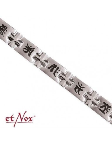 bracelet en acier inoxydable "protéger du mal" 