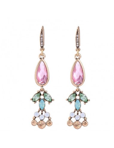 Boucles d'oreilles multicolores