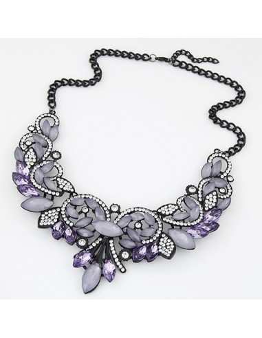 Collier mauve violet à la mode modèle  Amblu