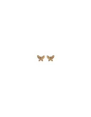 Boucles d'oreilles plaqué or papillon