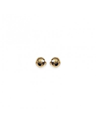 Boucles d'oreilles Boule Plaqué Or 5 mm
