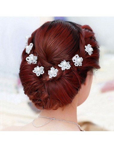 Pic à cheveux mariage perles et cristal modèle Asmaa